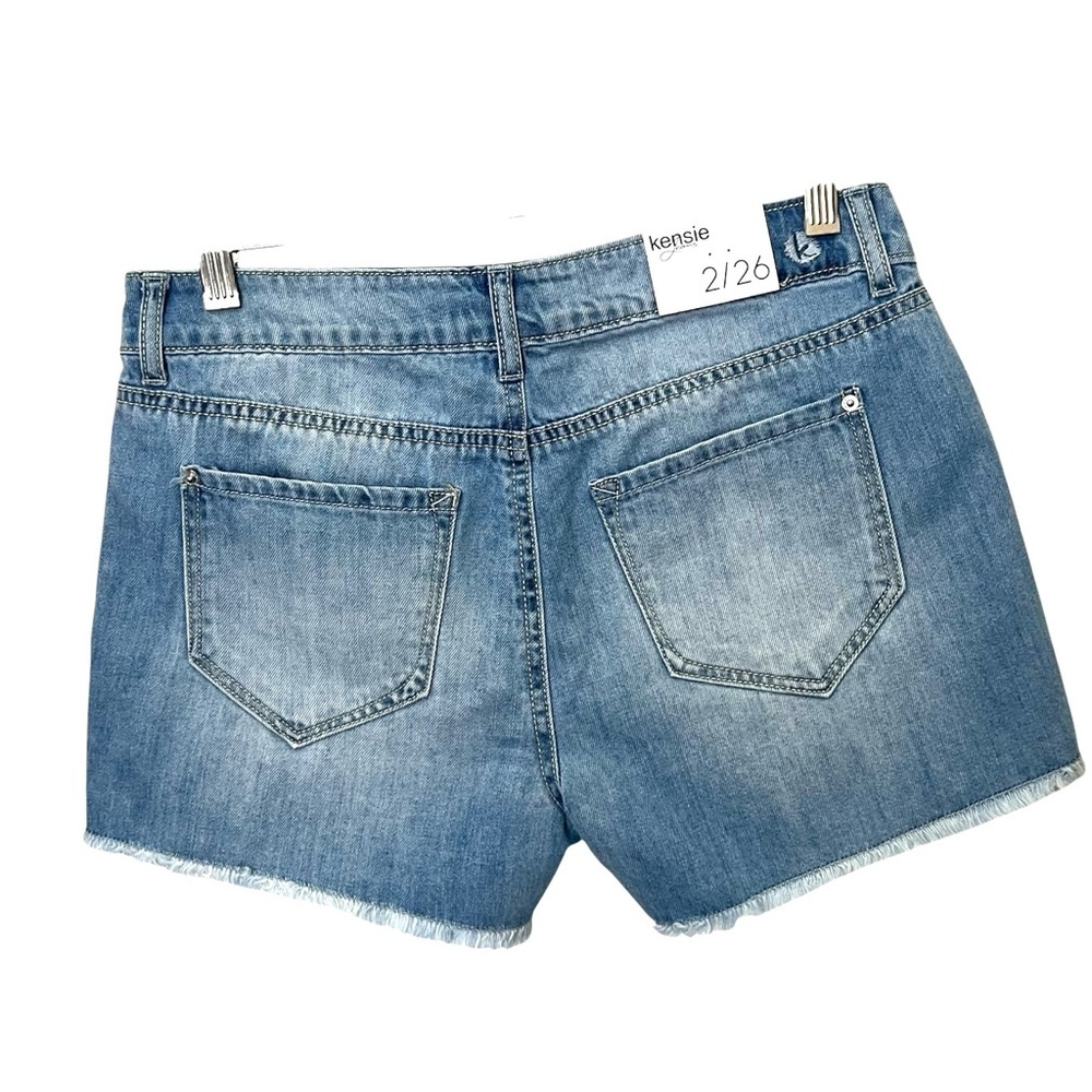 NWT Kensie Patchwork Denim Shorts - Picture 3 of 7